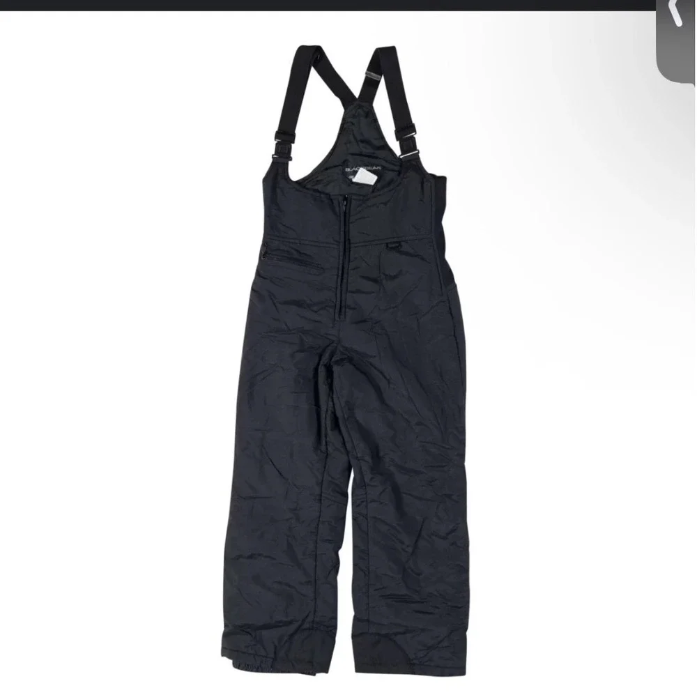 Black Bear Kids Ski Snow Bib Overalls Pants Size 8 Reg Insulated Waterproof